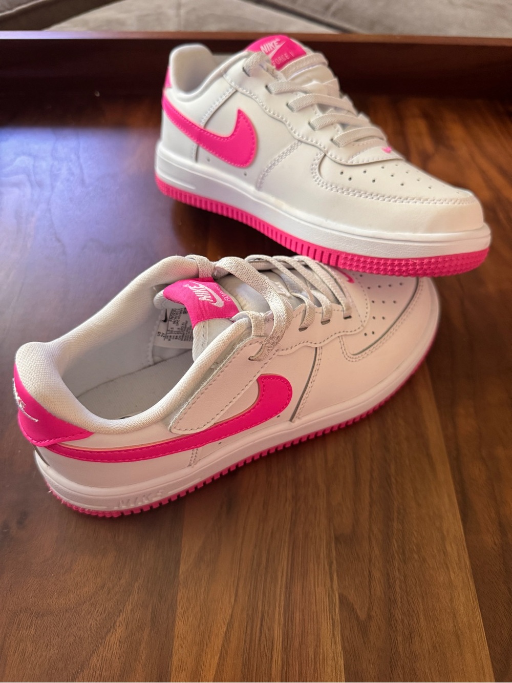 Nike Youth 2 Sneakers – White/Pink 👟💗